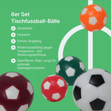 6er Set Tischkickerbälle Tischfussball-Bälle Mini-Fussbälle Ersatz-Fussbälle