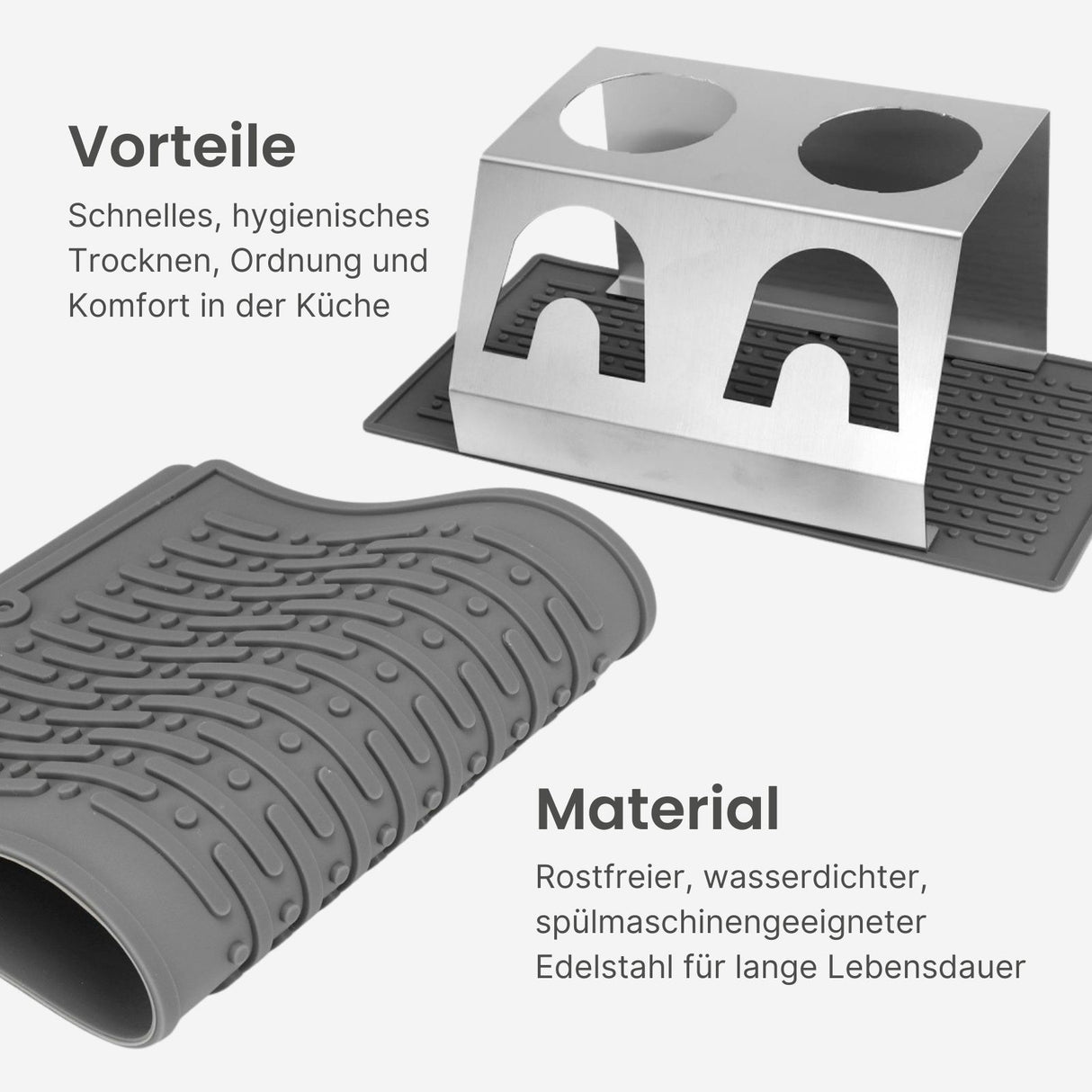 Abtropfhalter für SodaStream-Flaschen Flaschenhalter Abtropfständer Abtropfgestell