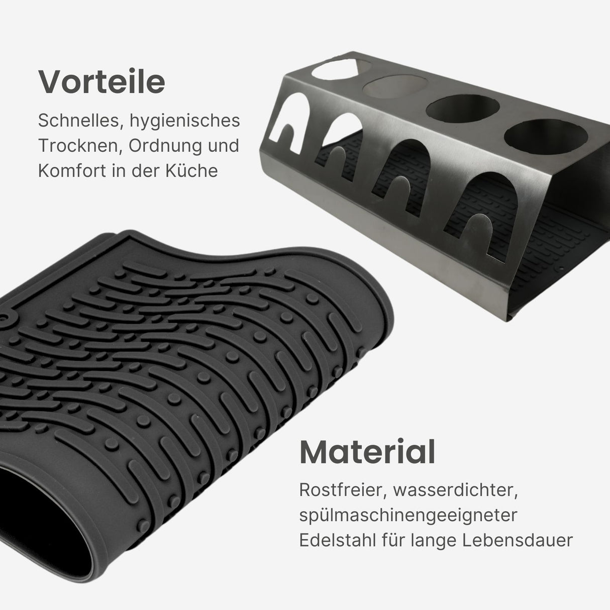 Flaschenhalter für SodaStream-Flaschen Abtropfständer Abtropfgestell Abtropfhalter