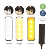 Leselampe LED USB-Leuchte Klemmleuchte Buchlampe Nachttischlampe
