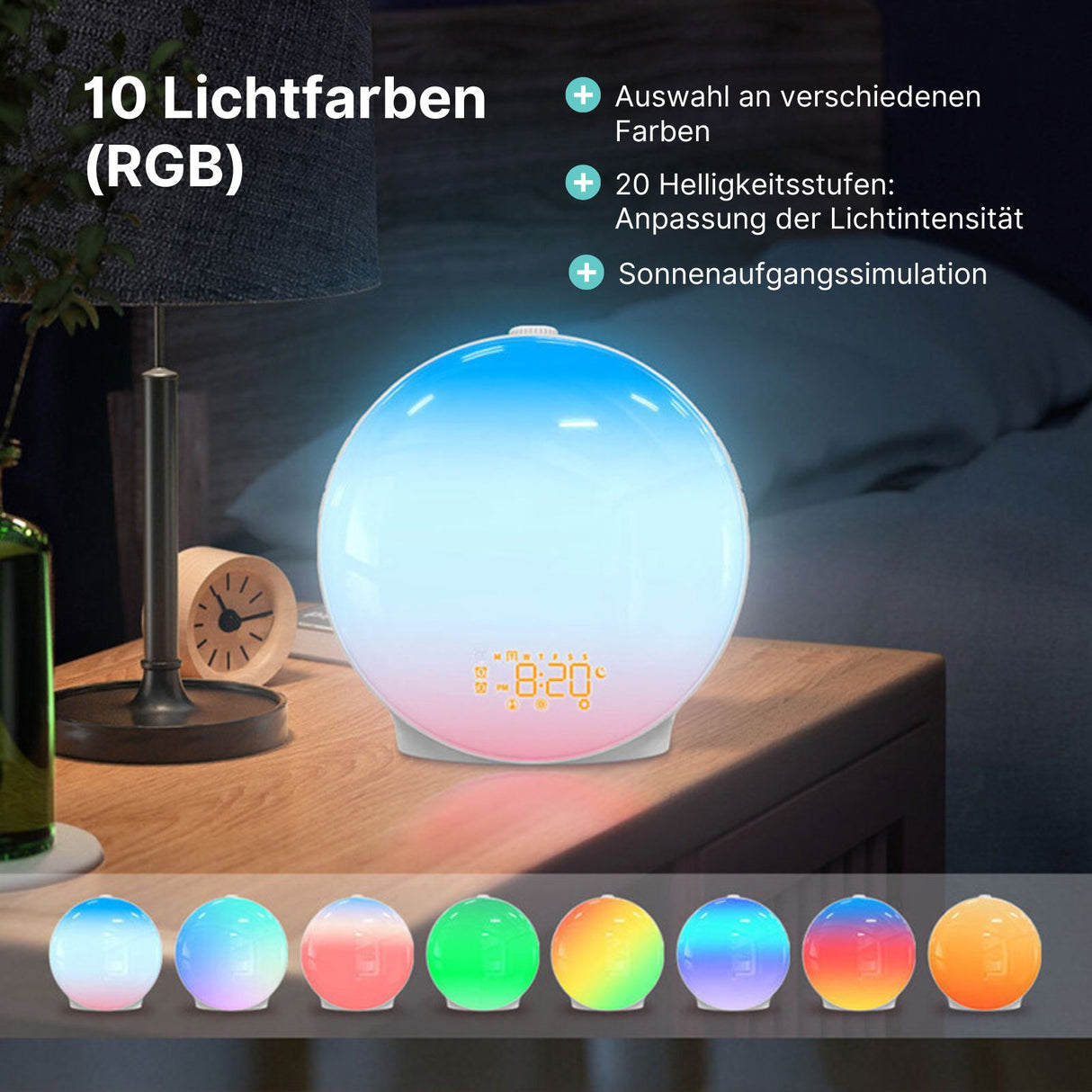 Wake-Up-Light Lichtwecker Sonnenaufgangswecker Aufwachlicht