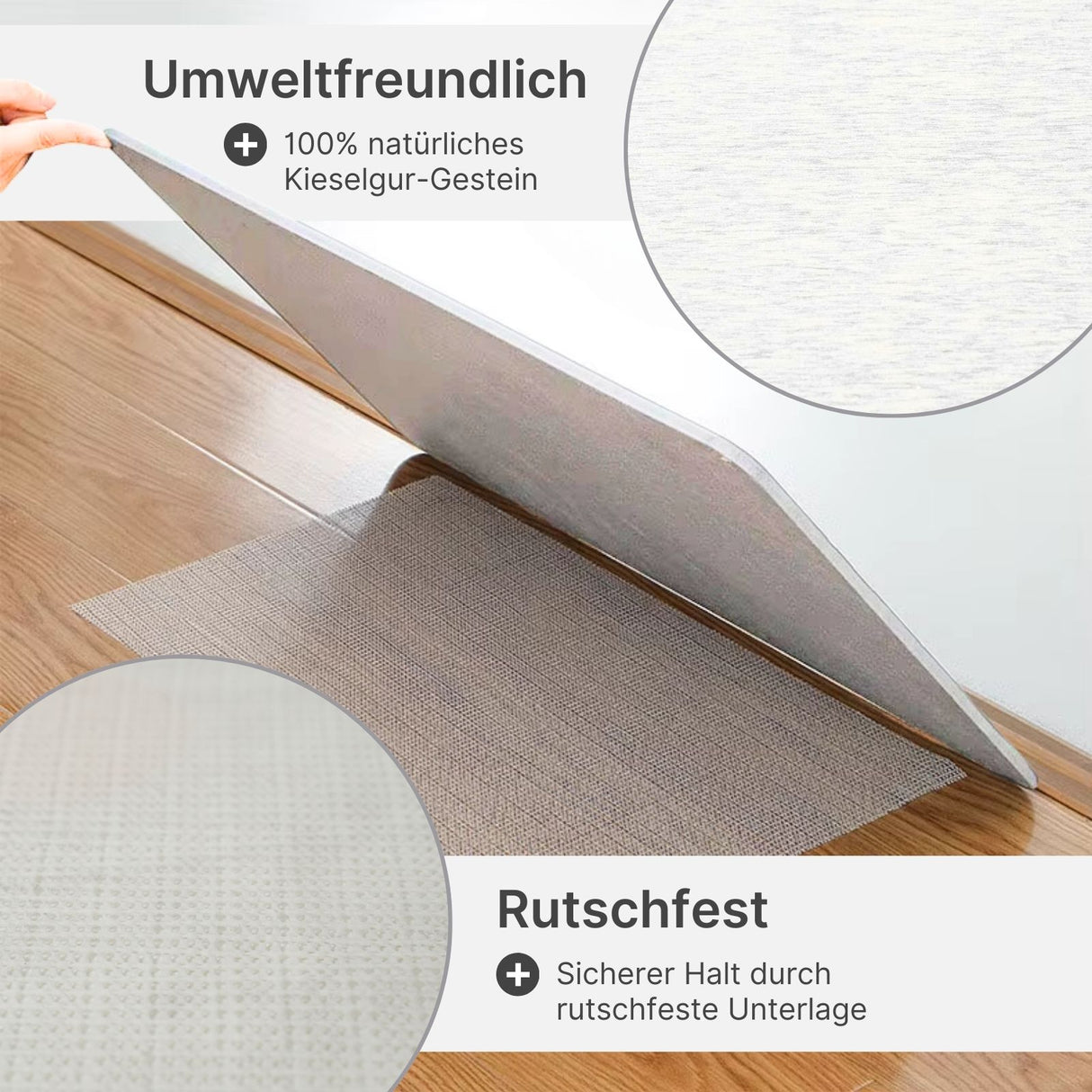 Kieselgur-Matte Stein-Badematte Diatomit-Fussmatte Badvorleger fürs Badezimmer