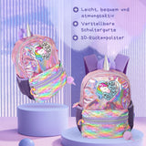 Einhorn-Rucksack Kinderrucksack Kindergartenrucksack Glitzer-Rucksack