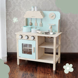 Kinderküche aus Holz mit Zubehör Spielzeugküche Holzspielküche Kinderspielzeug