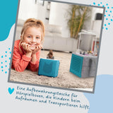 Organizer-Tasche für Hörspiel Aufbewahrungstasche für Hörspielbox und Figuren Türkis