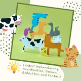 Holz-Puzzle für Kleinkinder Tierpuzzle Bildungsspielzeug