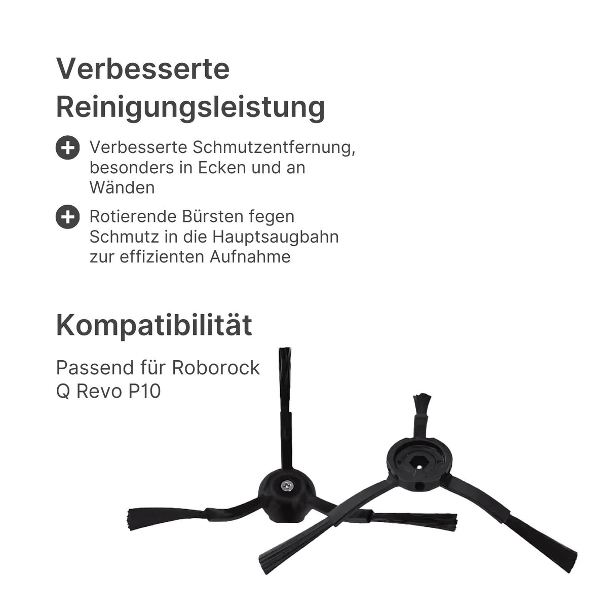 Alternative Seitenbürsten Seitenpinsel zu Roborock Q Revo P10