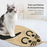 Katzen-Kratzmatte in Mausform Kratzspielzeug Kratzteppich Katzenspielzeug Kratzfläche