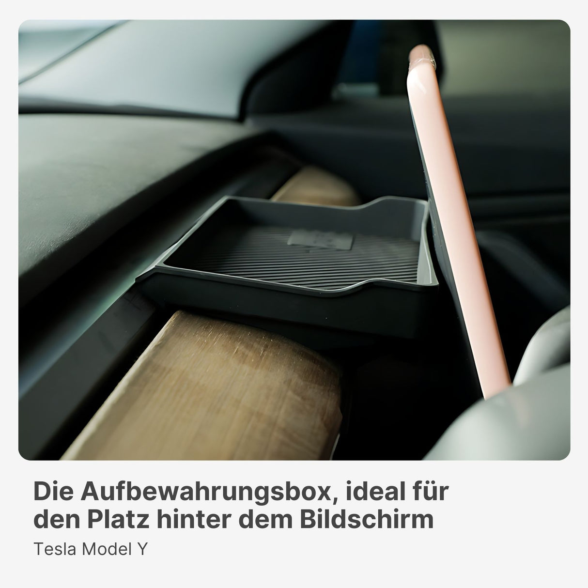 Alternative Aufbewahrungsbox Organizer für Tesla Model 3 Y hinter Bildschirm