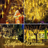 Meteor-Lichter 2.8m LED Weihnachtslichter Wassertropfen Eiszapfen Girlande