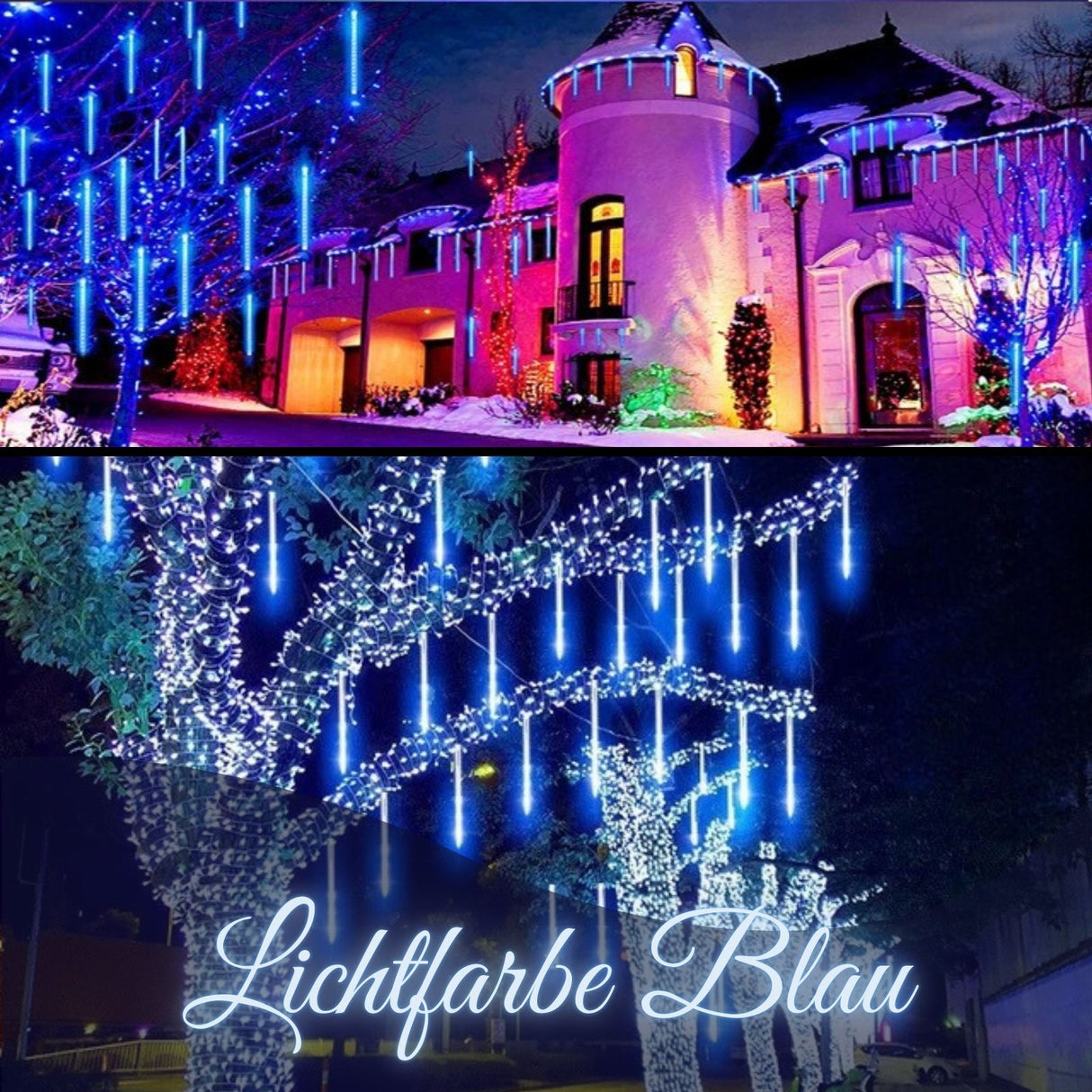 Meteor-Lichter 2.8m LED Weihnachtslichter Girlande Wassertropfen Eiszapfen
