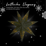 LED Beleuchtung Faltstern Weihnachtsstern Leuchtstern Hanging Star Laterne