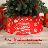 Baumständer-Verkleidung Merry Christmas Christbaumständer-Kragen Weihnachtsbaumrock