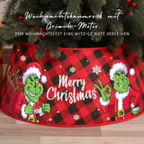 Weihnachtsbaumrock mit Grinch-Motiv Christbaumständer-Kragen Baumständer-Verkleidung