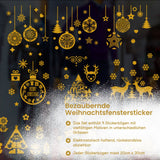 Merry Christmas Weihnachtsaufkleber Happy New Year Fenstersticker DIY Deko