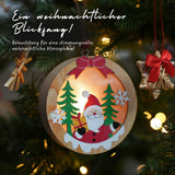 LED-Weihnachtsdekoration Weihnachtsschmuck Weihnachtsbaum-Anhänger Holzdeko