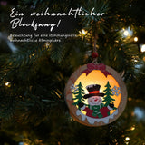 LED-Weihnachtsschmuck Weihnachtsdekoration Weihnachtsbaum-Anhänger Holzdeko