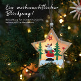 LED-Weihnachtsdekoration Weihnachtsbaum-Anhänger Weihnachtsschmuck Holzdeko