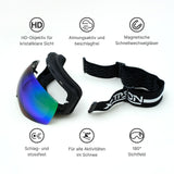Magnetische Skibrille Wintersportbrille Schutzbrille Snowboardbrille