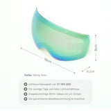 Ersatzglas für magnetische Skibrille Skibrillenglas Wechselglas Snowboardbrillenglas