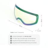 Ersatzglas für magnetische Skibrille Wechselglas Skibrillenglas Snowboardbrillenglas