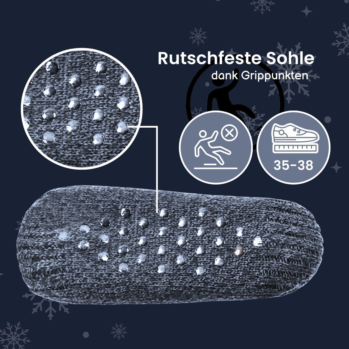 Hausschuhe Gr. 35-38 Fuzzy-Socken Kuschelsocken Pantoffeln Wintersocken