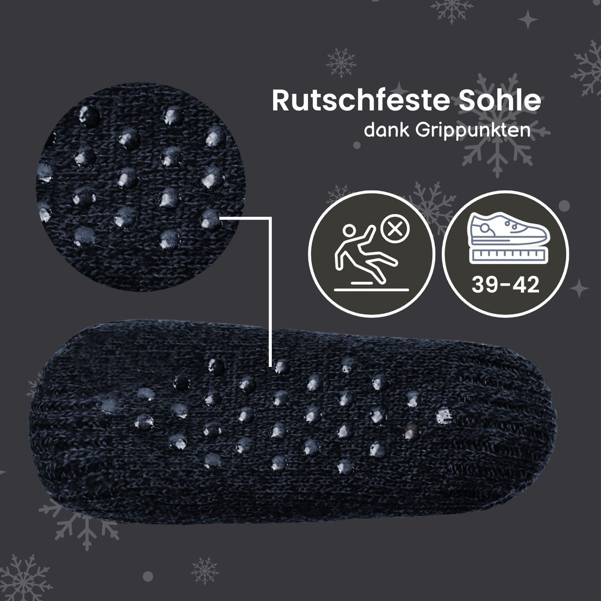 Hausschuhe Gr. 39-42 Kuschelsocken Wintersocken Fuzzy-Socken Pantoffeln