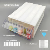 Aufbewahrungsbox mit Schublade Organizer DIY-Diamant Sortierbox Verstaumöglichkeit mit Aufklebern
