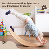 Kinder Spielbalancebrett Wippe Holz-Balancebrett Balanceboard