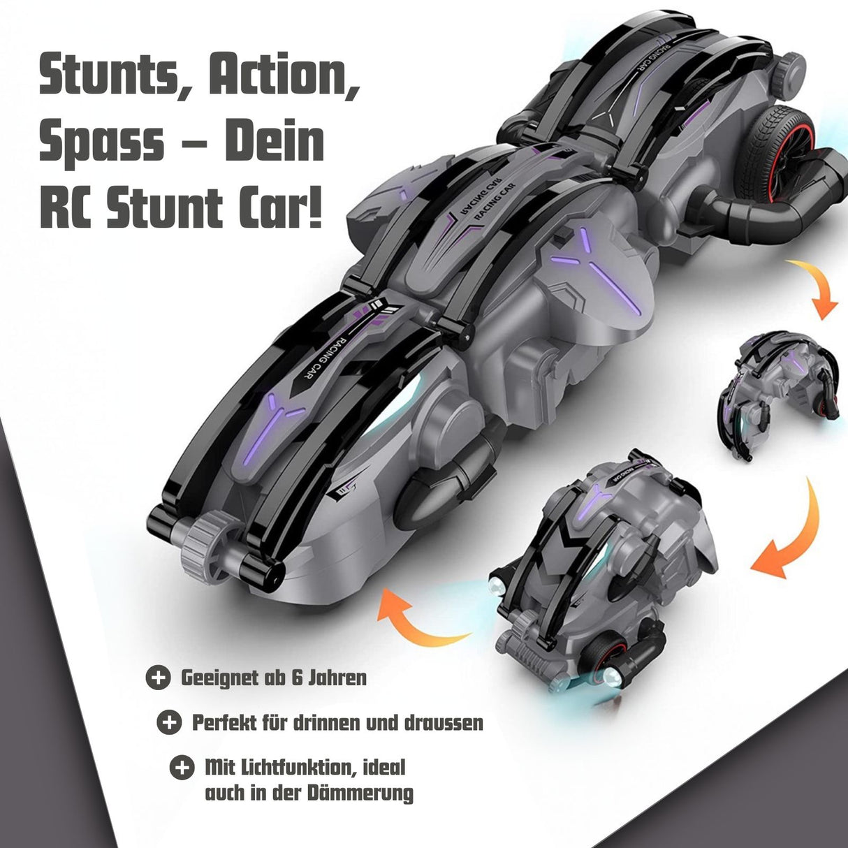 Ferngesteuertes Auto RC Stunt Car Stunt-Auto Rennauto Spielzeugauto