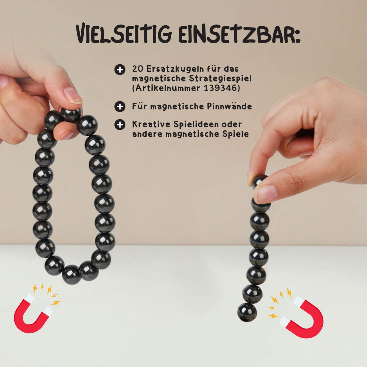Magnetkugeln Spielfiguren Schachspiel Brettspiel Ersatz-Magnetbälle