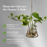 Hängende Glasvase Glockenform Blumenvase Vase Dekoration