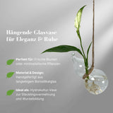 Hängende Glasvase Butterkürbisform Blumenvase Vase Dekoration