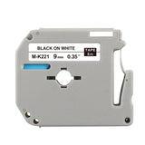 Alternatives Etikettenband zu Brother M-K221BZ Beschriftungsband