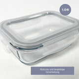 Glas-Vorratsbehälter Vorratsdose Frischhaltedose Frischhaltebox