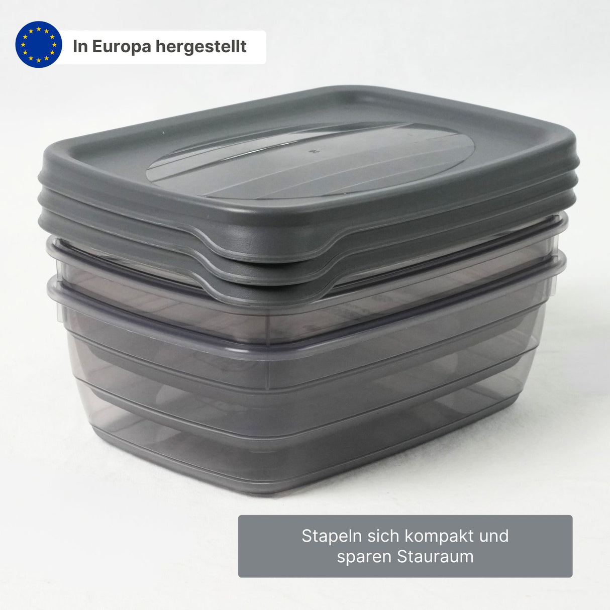 3er-Set Boxen Aufbewahrungsdosen Meal-Prep-Dosen Frischhaltedosen