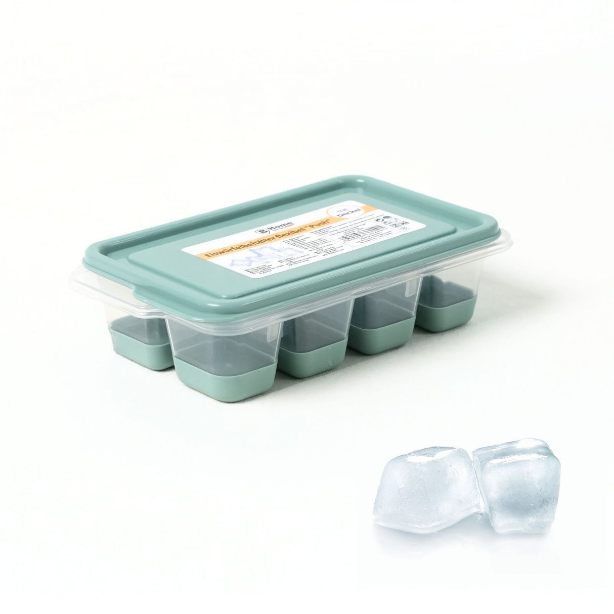 Eiswürfelbehälter Eiswürfelform mit Deckel Eiswürfelschale