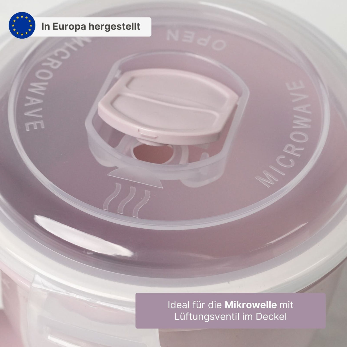 Mikrowellen-Tasse mit Henkel Lunchbecher Suppen-Mug Mikrowellen-Becher