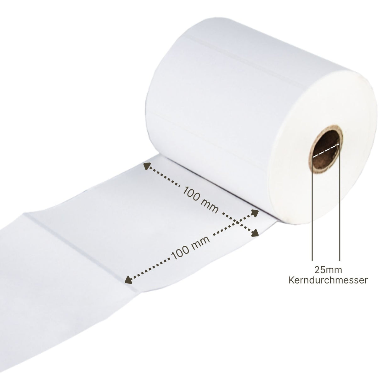 Alternative Etikettenrolle zu Zebra 100mm x 100mm Universaletiketten