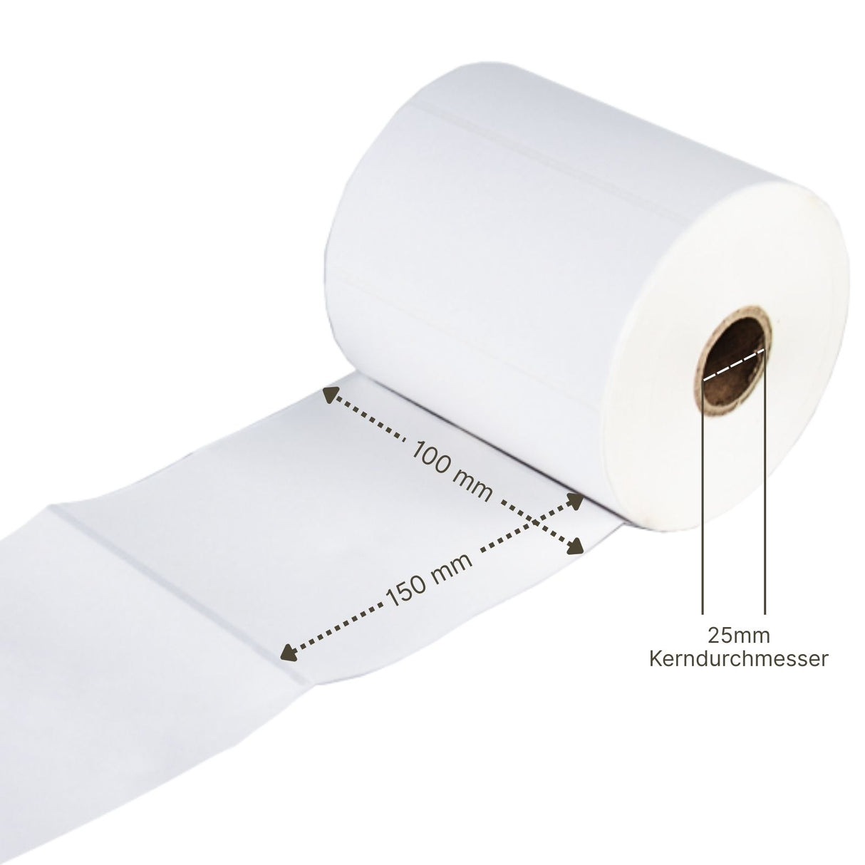 Alternative Etikettenrolle zu Zebra 100mm x 150mm Universaletiketten