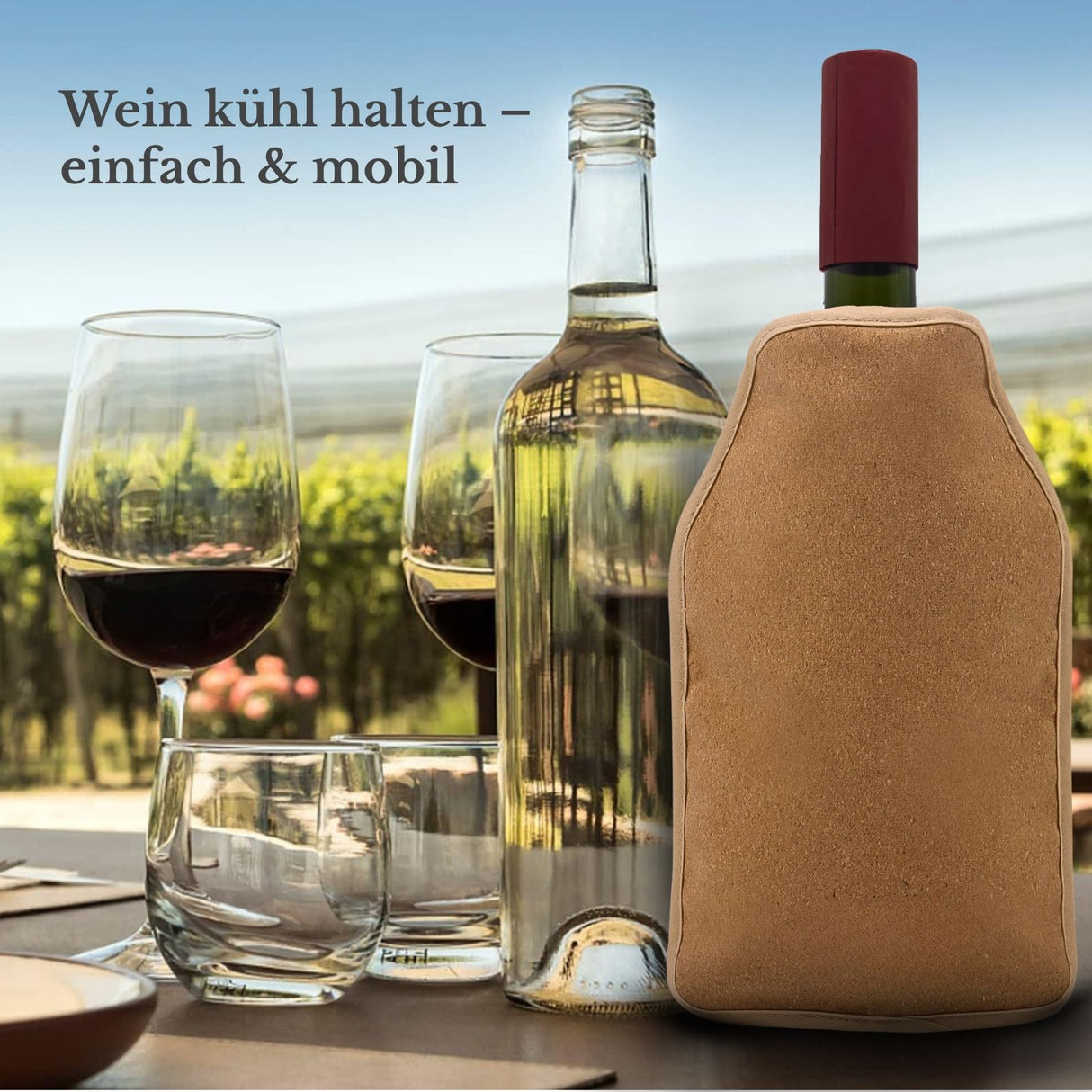 Weinflaschen-Kühler Kühltasche Weinkühler Weinhülle Weinkühltasche