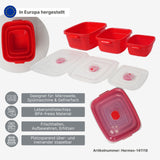 7er-Set Mikrowellendosen Vorratsdosen mit Mikrowellen-Becher Tasse