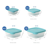 14-tlg. Frischhaltedosen-Set Gefrierdosen Meal-Prep-Dosen Vorratsdosen