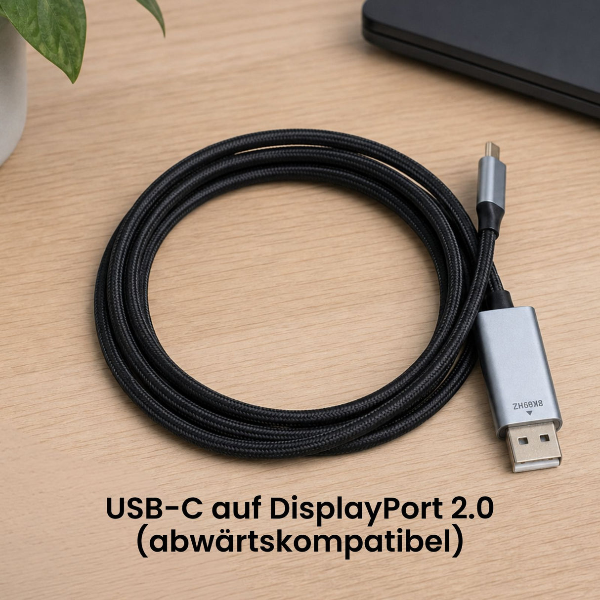 USB-C zu DP Anschluss 2m USB-Typ-C zu DP Kabel USB-C zu DisplayPort
