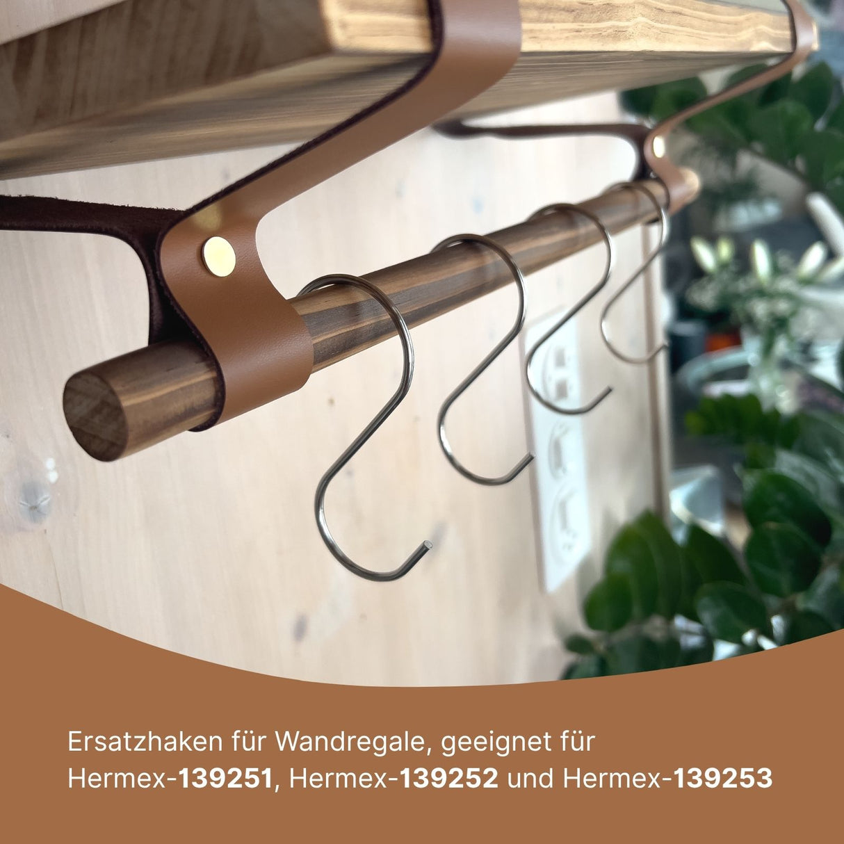 Haken für Wandregal 139251 139252 139253 Aufhängehaken S-Haken