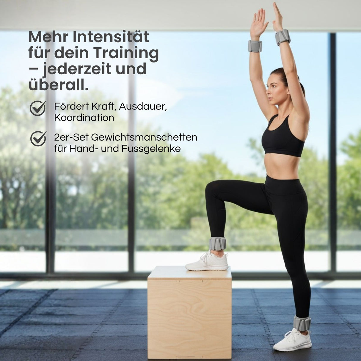 2er-Set Gewichtsmanschetten Handgelenkgewichte Fitnessmanschette