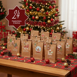 DIY Adventskalender Weihnachts-Tüten Adventskalender-Säckli Tütenset