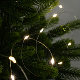LED Kupferdraht-Lichterkette 2m Weihnachtslichterkette Deko-Lichter