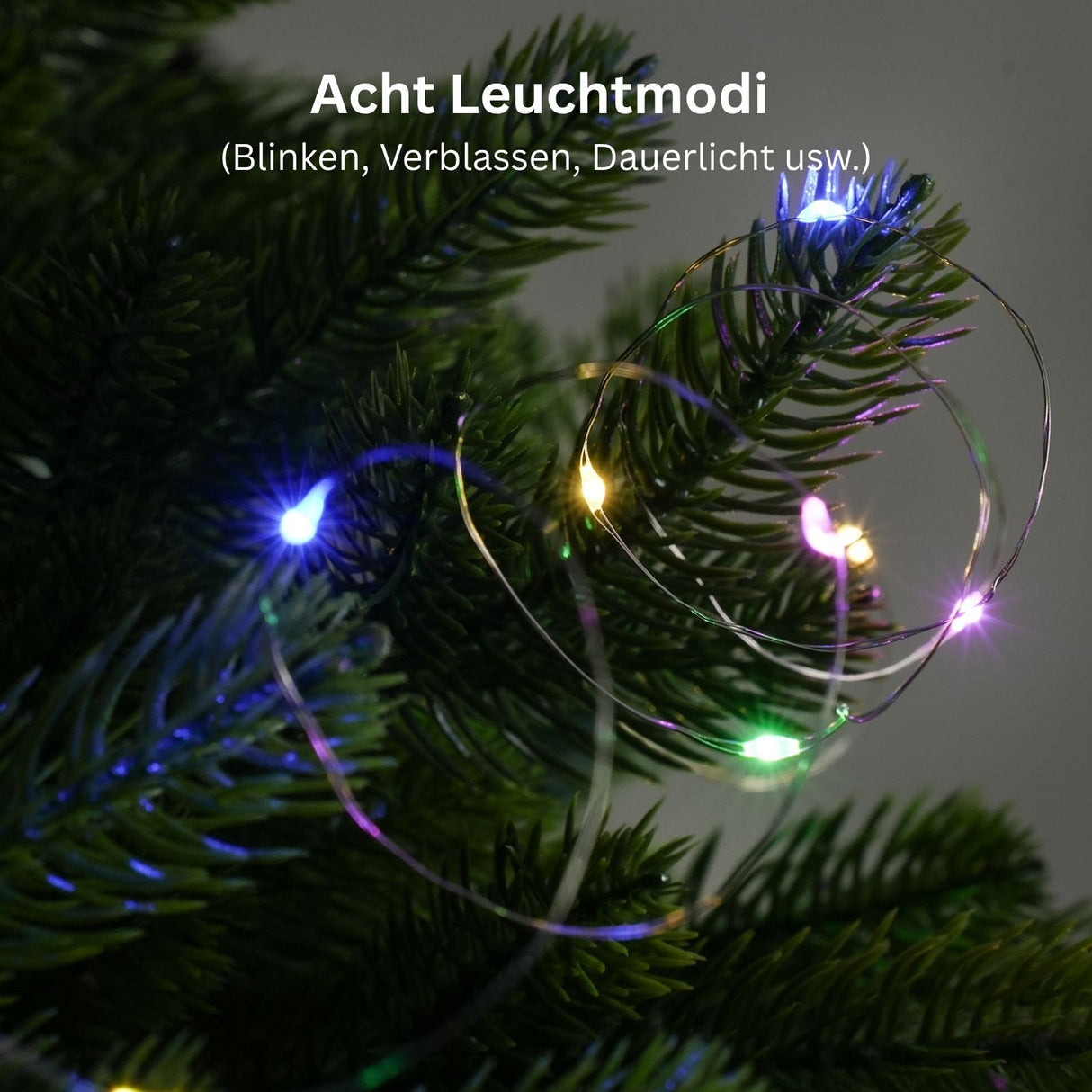 Deko-Lichter 5m LED Kupferdraht-Lichterkette Weihnachtslichterkette