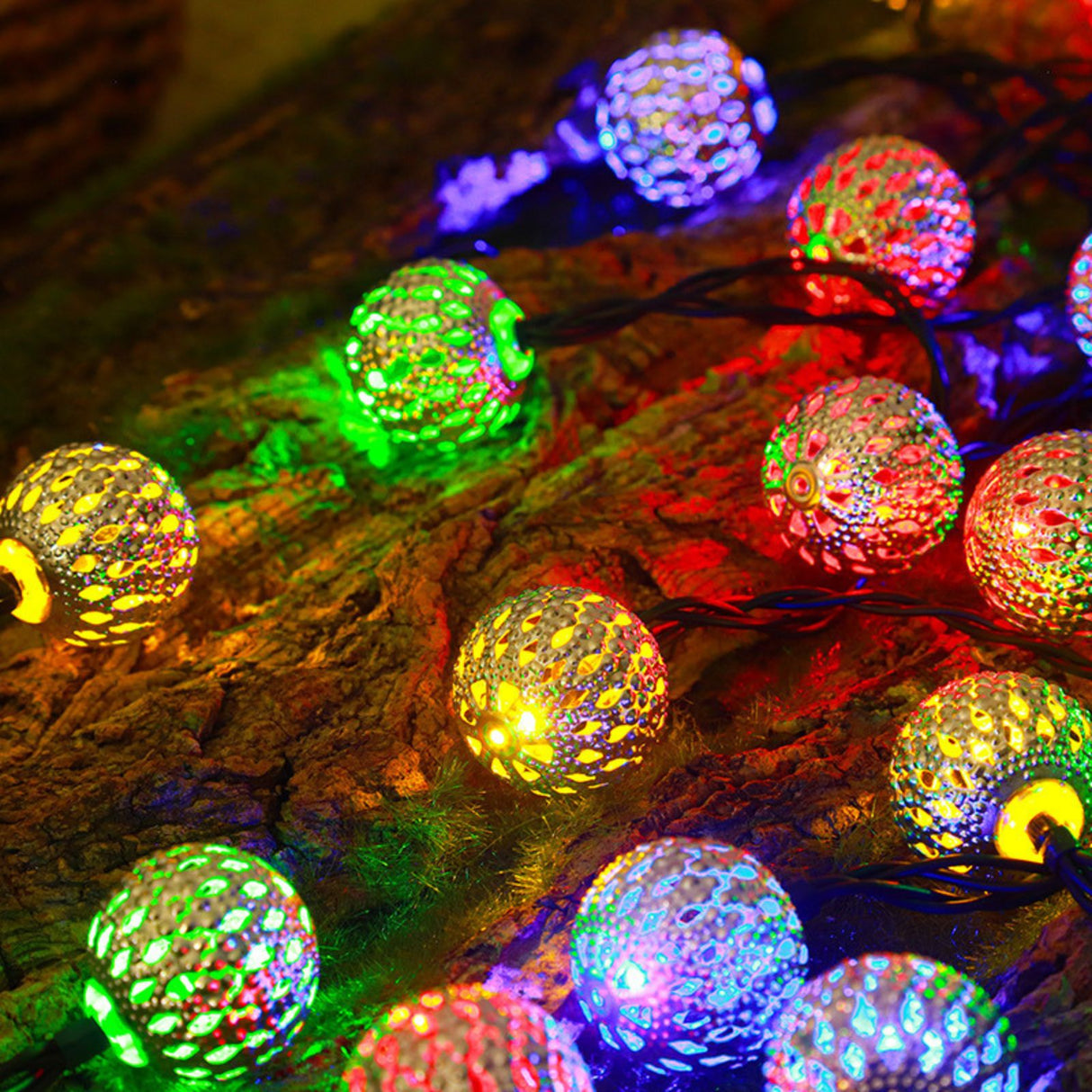 Orientalische Deko 4.8m Marokkanische LED Solar Lichterkette